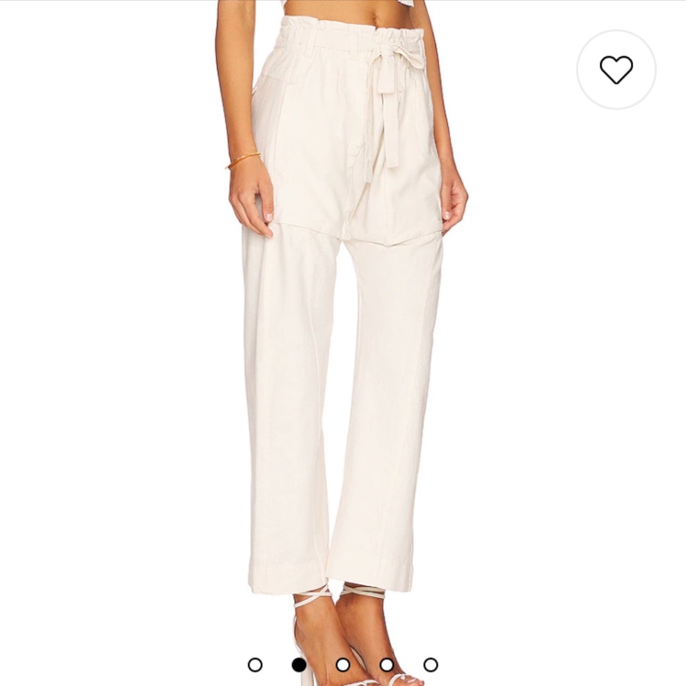 NWT Free People Sky Rider Straight Leg in Ecru - Size Large - Picture 4 of 7
